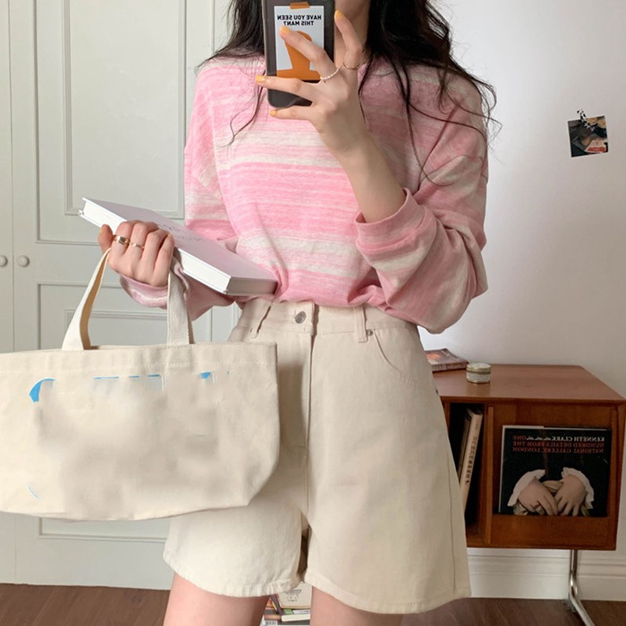 長袖Tシャツ トップス カットソー ボーダー チュニック Tシャツ 柔らか インナー 可愛い シンプル レディース 長袖 ベーシック 