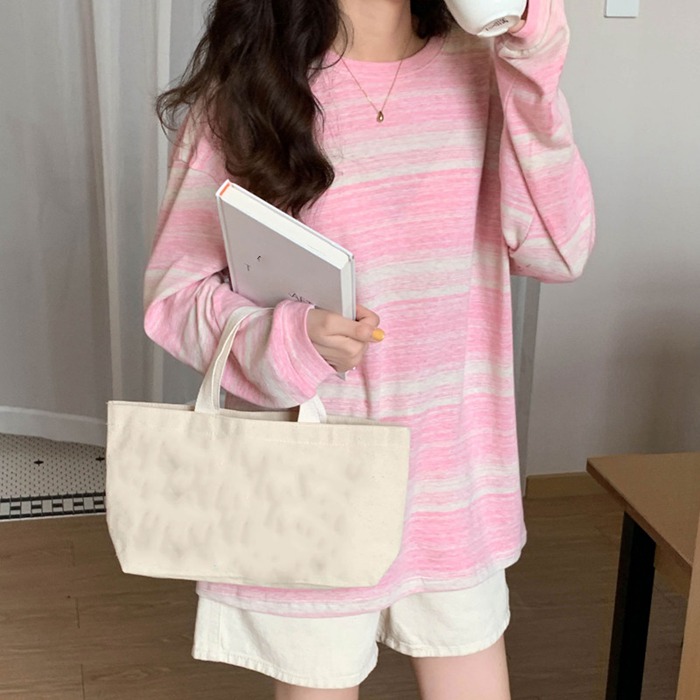 長袖Tシャツ トップス カットソー ボーダー チュニック Tシャツ 柔らか インナー 可愛い シンプル レディース 長袖 ベーシック 