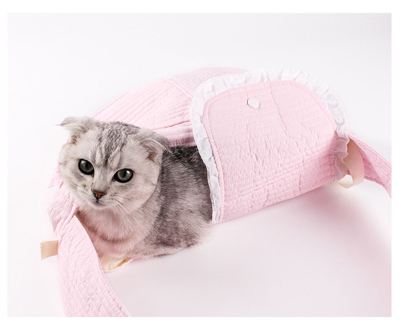 ペットスリング 犬 猫 抱っこ紐 キャリーバッグ ドッグスリング ポケット付き お出掛け 飛び出し防止 小型犬 折りたたみ お散歩 無地 持ち運び 