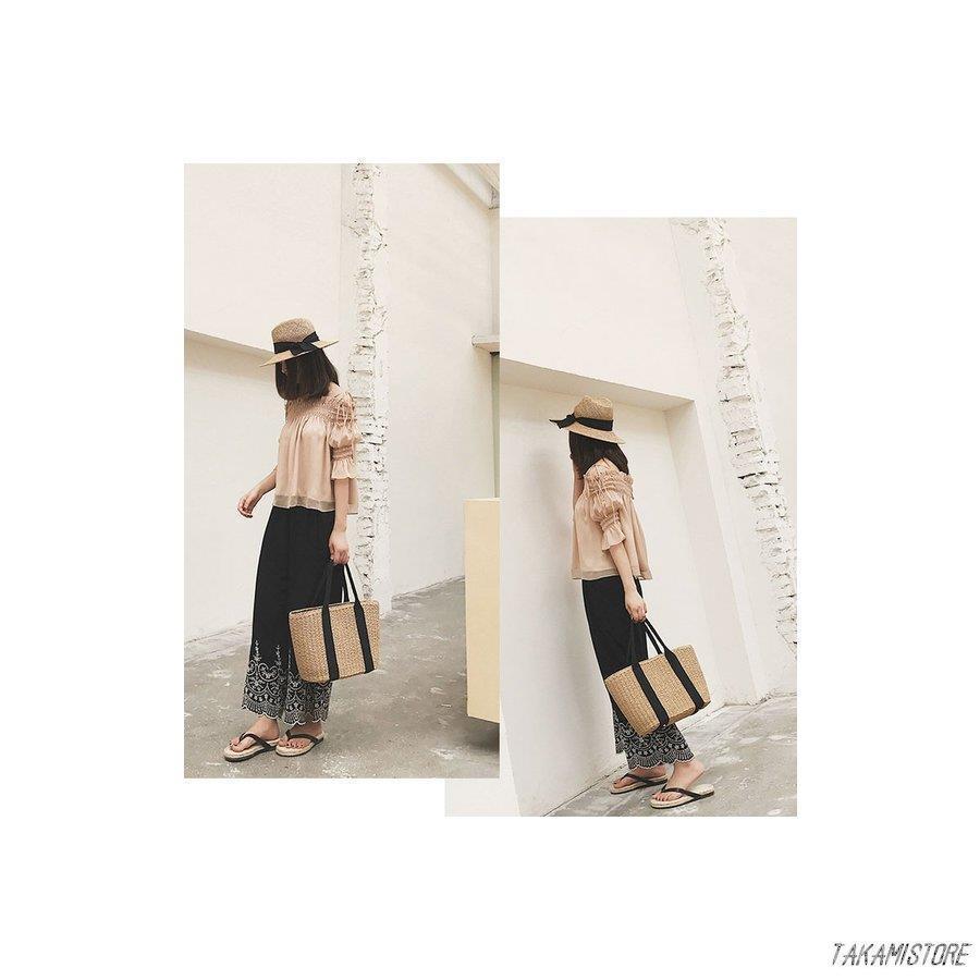 かごバッグ ハンドバッグ トートバッグ 大容量 ビッグトート ストローバッグ 夏 シンプル スクエ 春 かご レディース大人 カゴバッグ トート かわいい 