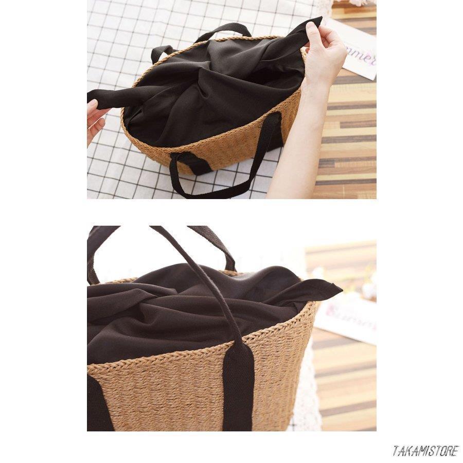 かごバッグ ハンドバッグ トートバッグ 大容量 ビッグトート ストローバッグ 夏 シンプル スクエ 春 かご レディース大人 カゴバッグ トート かわいい 