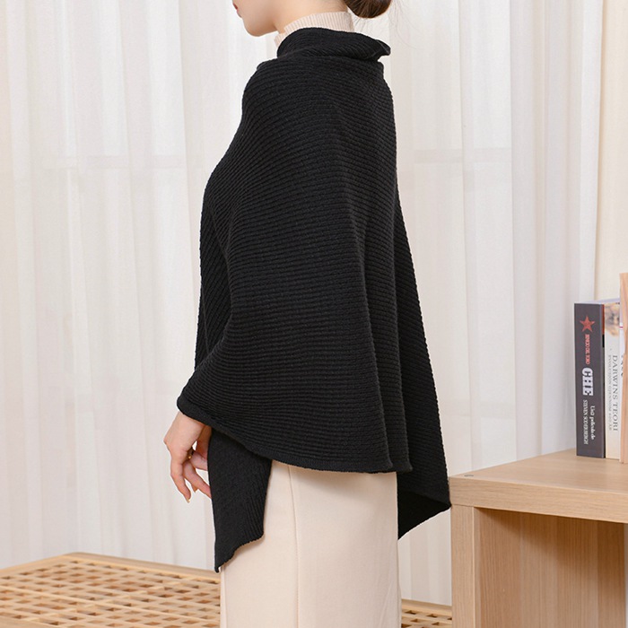 ポンチョ ポレロ ストール 大判 ショール 秋冬 ニット フリンジ 大判ストール 防寒着 ケープコート レディース 