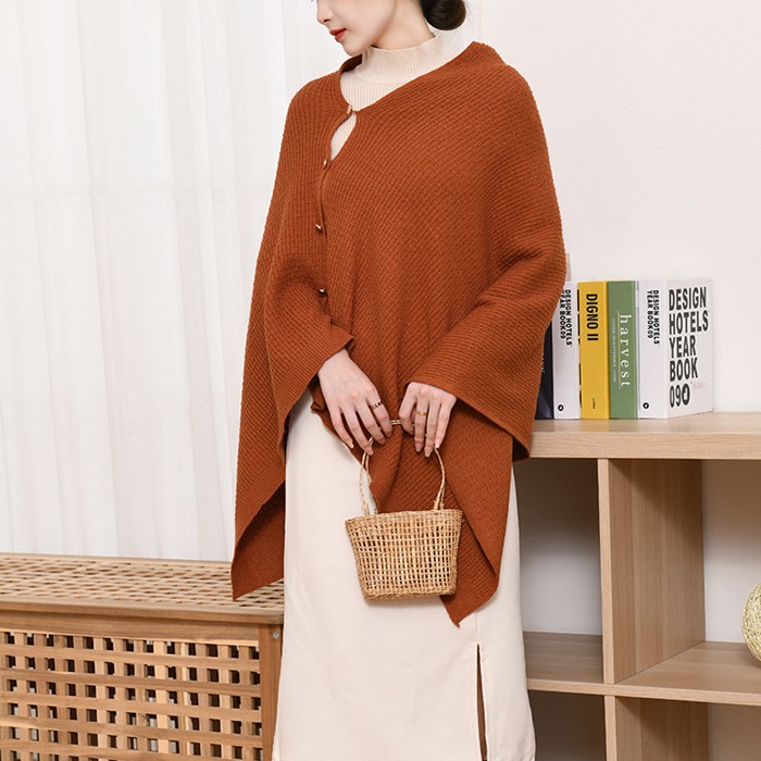 ポンチョ ポレロ ストール 大判 ショール 秋冬 ニット フリンジ 大判ストール 防寒着 ケープコート レディース 