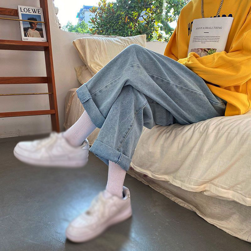 レディース デニム ストレッチ ジーンズ ハイウエスト ロング丈 秋 カジュアル ボ秋服 シンプル 