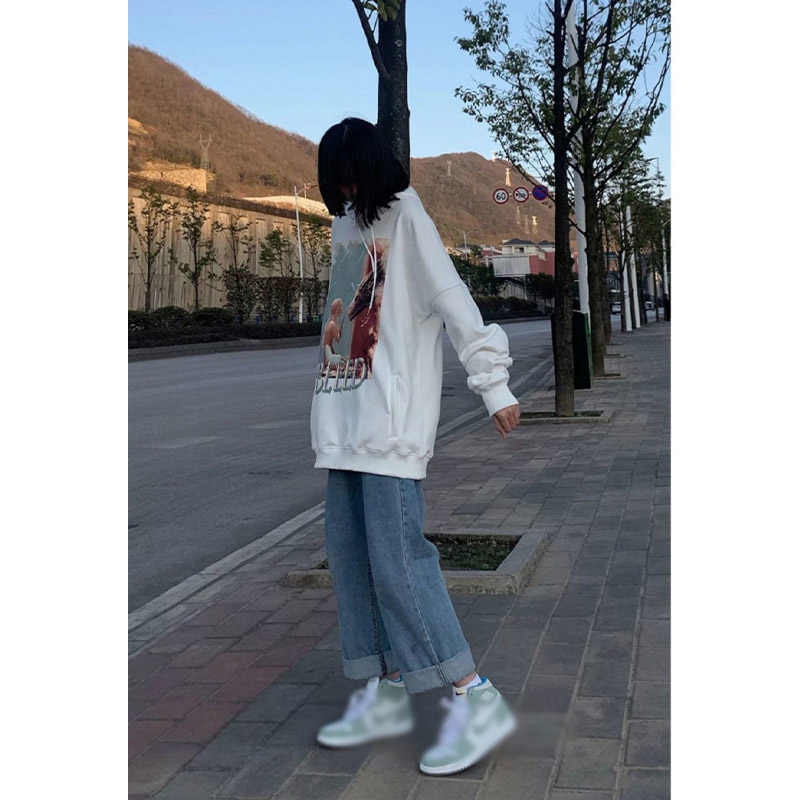 レディース デニム ストレッチ ジーンズ ハイウエスト ロング丈 秋 カジュアル ボ秋服 シンプル 