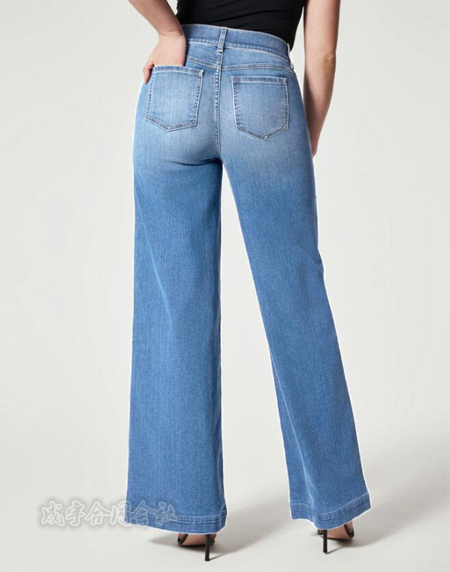 ゆるパンツ デニムパンツ レディース ワイドパンツ ハイウエスト ストレート 体系カバー 小さい ジーンズ 春夏 冬 ゆったり 秋 ボ美脚 大きい カジュアル 