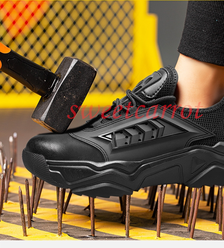 新品 安全靴 メンズ レディース おしゃれ 作業靴 作業用品 つま先保護 スニーカー 踏み抜き防止 滑り止め 男女兼用 通気 工業用品 安全保護 