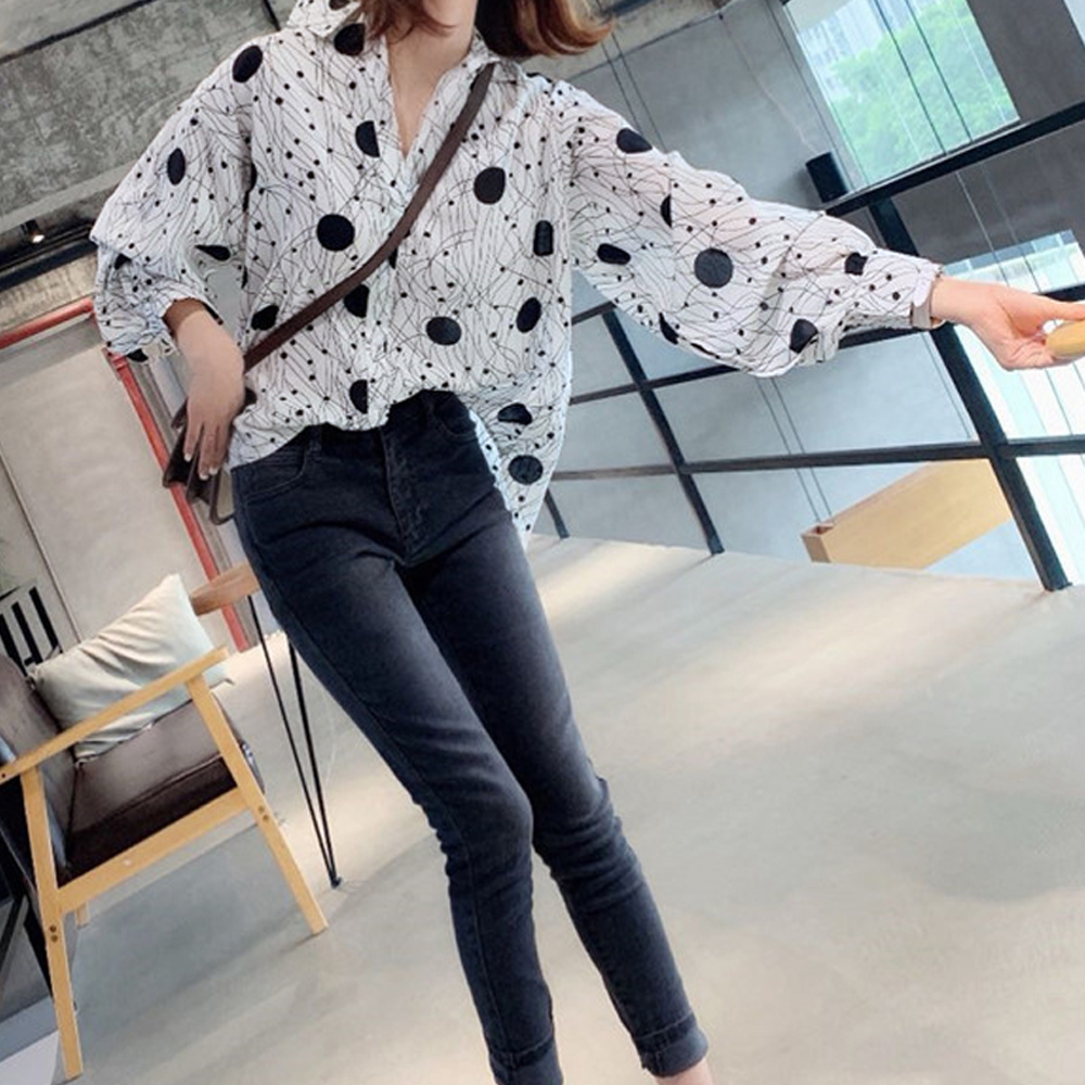 ブラウス 柄シャツ レトロ レディース おしゃれ 幾何学プリント トップス 長袖 