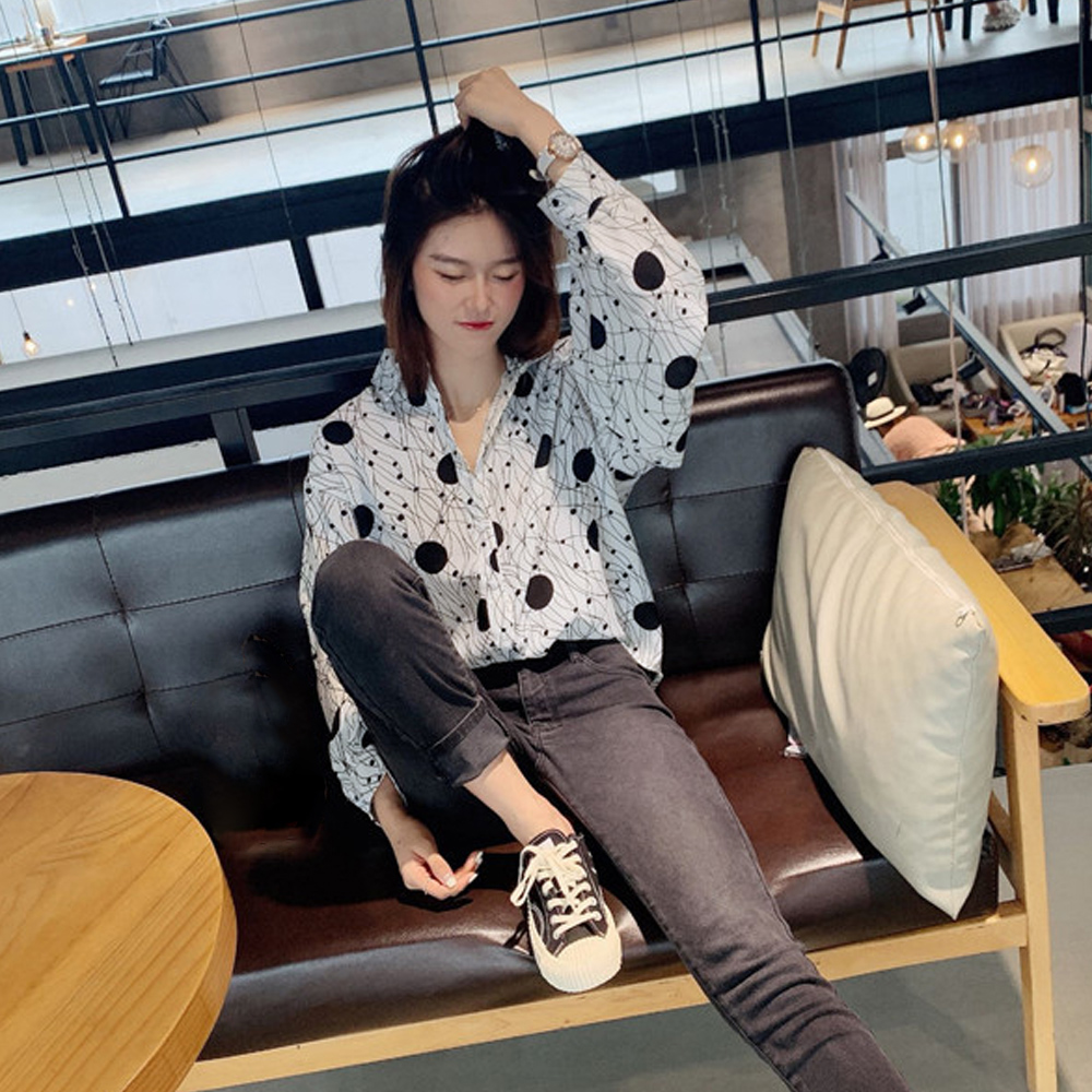 ブラウス 柄シャツ レトロ レディース おしゃれ 幾何学プリント トップス 長袖 