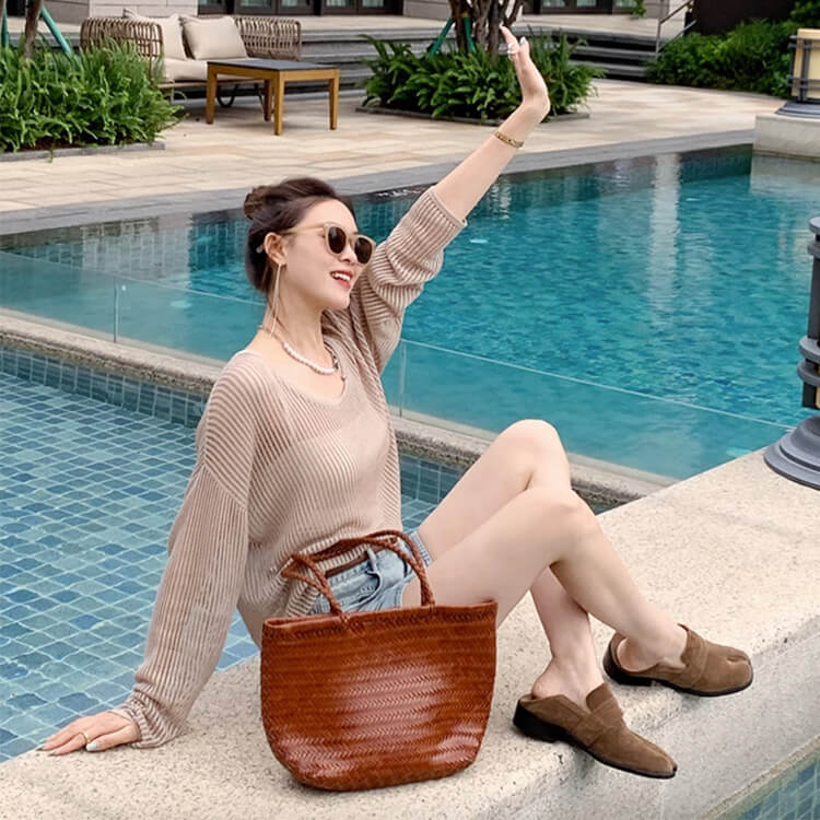 トップス レディース 韓国 長袖 透かし編み ニット 編み 透け感 クルーネック シアートップス ゆったり メッシュ Ｔシャツ おしゃれ シースルー 