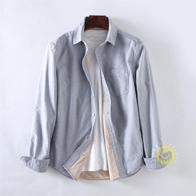 厚手シャツ メンズ カジュアシャツ 裏起毛 無地 裏ボア 暖かい 長袖シャツ ビジネス 冬服 冬 トップス 通勤 