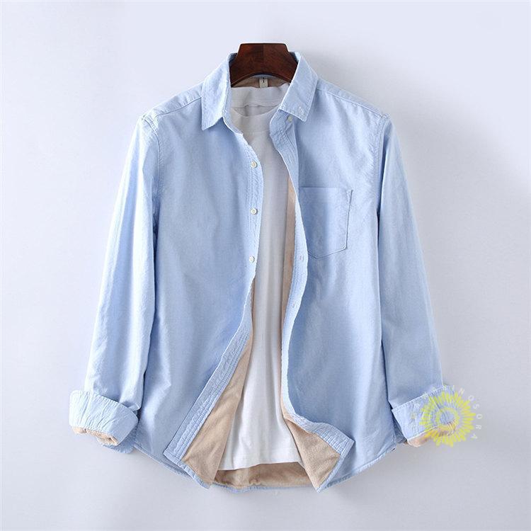 厚手シャツ メンズ カジュアシャツ 裏起毛 無地 裏ボア 暖かい 長袖シャツ ビジネス 冬服 冬 トップス 通勤 