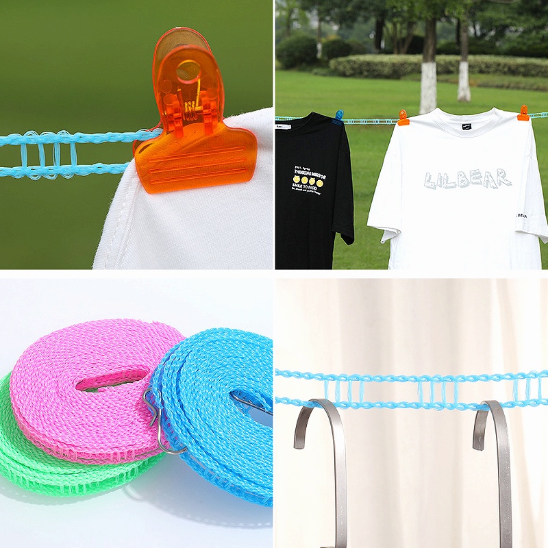 ハンガーロープ 物干し竿 ロープ テント部品 ハンガー ピンチ おすすめ 工事不要 。 収納 洗濯物 穴開け不要 キャンプ おしゃれ 衣類 室内物干し アウトドア 