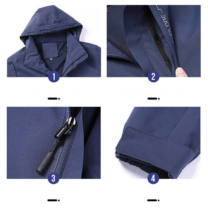 マウンテンジャケット メンズ レディース ウインドブレーカー 防風 フード付き アウトドア カジュアルジップブルゾン アウタースポーツ 