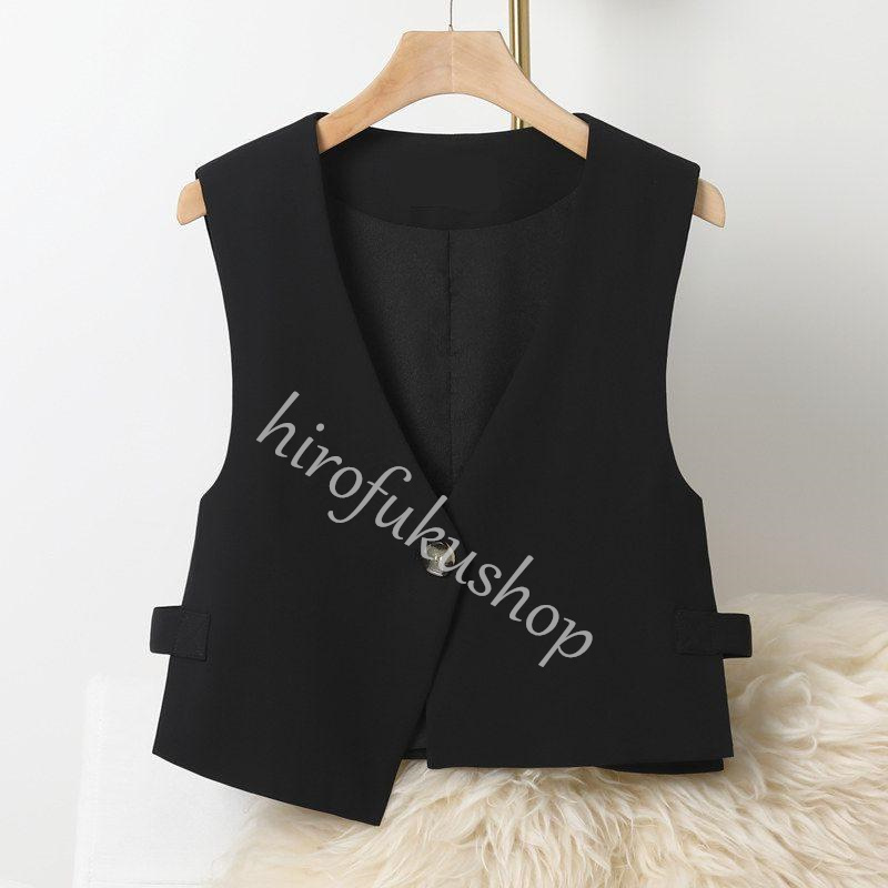 ベスト レディース OL 通勤 ジレ 前開き 羽織り ライトアウター フォーマル トップス オフィス 大きいサイズ 事務服 スーツ ビジネス アウター 