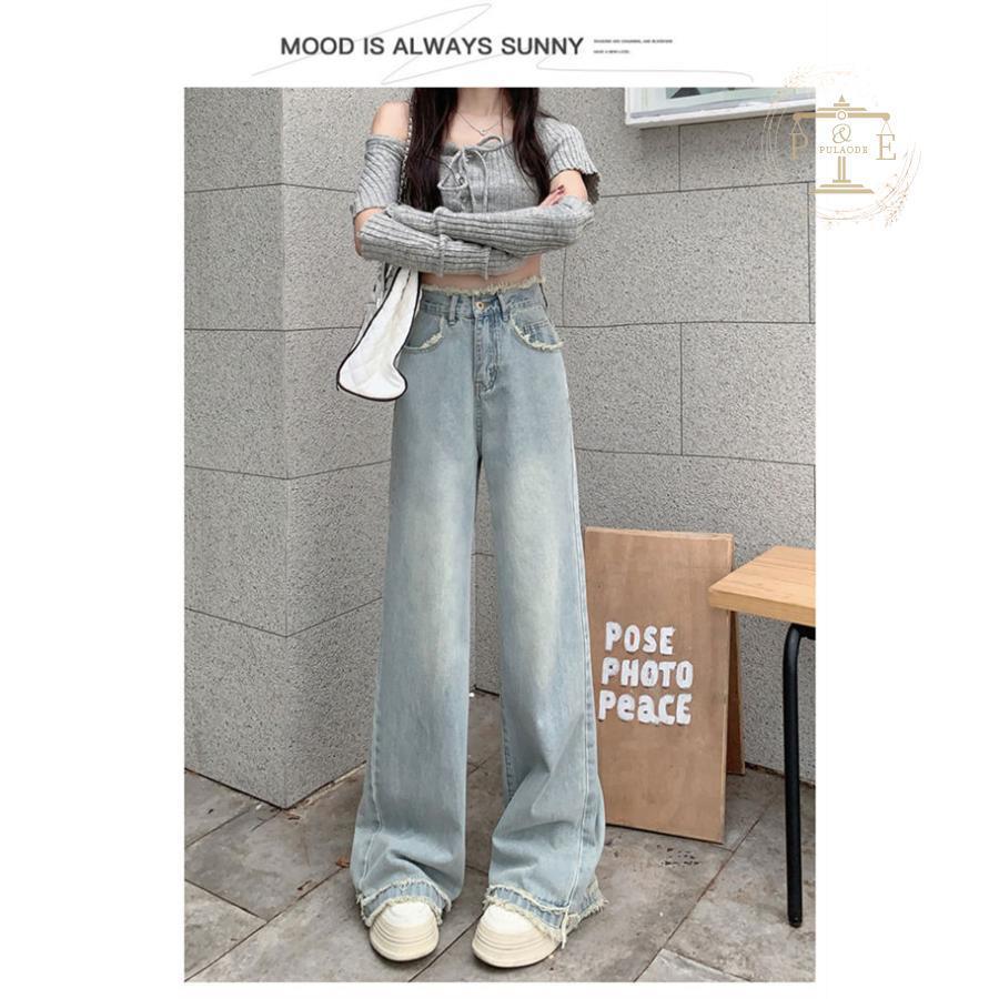 デニムパンツ レディース ジーンズ ジーパン バギーパンツ ガウチョパンツ 美シルエット ゆったり ワイドパンツ 春夏秋 ファッション 