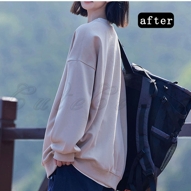 トレーナ レディース ウェット 長袖 ロング丈 ルーズフィット 春 カジュアル プルオーバー 秋 冬 ゆったり デイおしゃれ シンプル 体型カバー 送料無料 