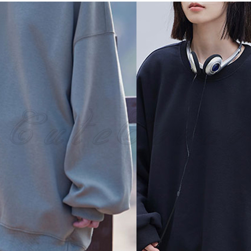 トレーナ レディース ウェット 長袖 ロング丈 ルーズフィット 春 カジュアル プルオーバー 秋 冬 ゆったり デイおしゃれ シンプル 体型カバー 送料無料 