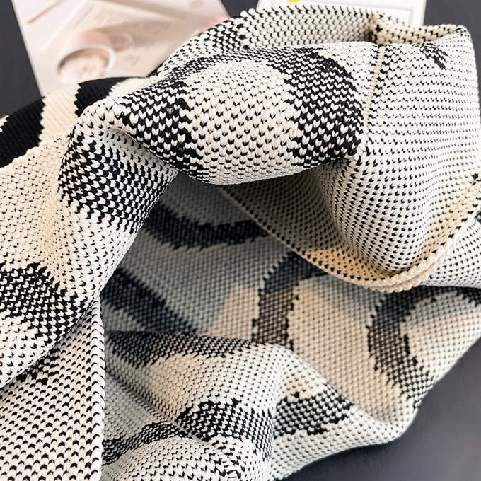 選べる65柄 ニット バッグ ミニ トートバッグ ニットバッグ 大きな柄 斜め ボーダー スタライプ レディース ライン ミニトート 小さめ マルシェバック バイアス 