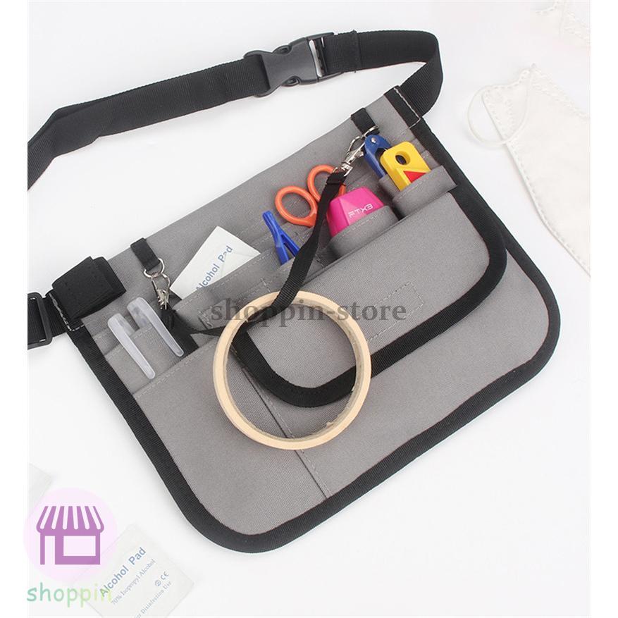 ナースポーチ ウエスト 仕事 作業用ポーチ レディース メンズ エプロンバック 介護 ウエストポーチ ミニ腰巻ポーチ バック 工具袋 看護 