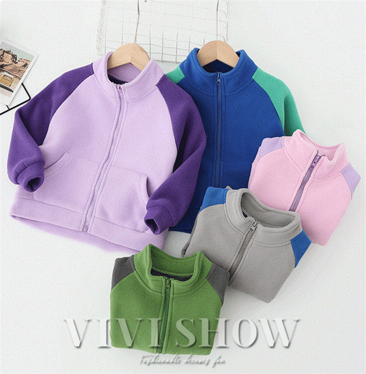 キッズ アウター ジャンパー 男女兼用 長袖 トップス ゆったり あわせやすい シンプル おしゃれ カジュアル 着やすい 動きやすい 