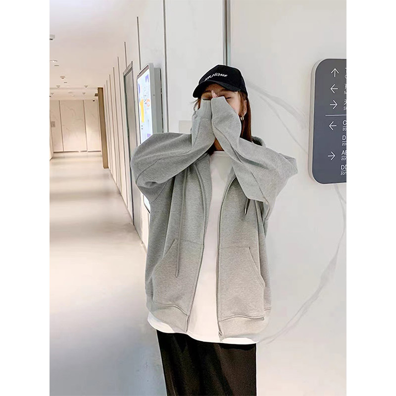 レディース 開襟前開き 韓国風 アウター トップス 長袖 ジップアップ お出かけ カジュアル オシャレ オールシーズン 可愛い ポケット付き 