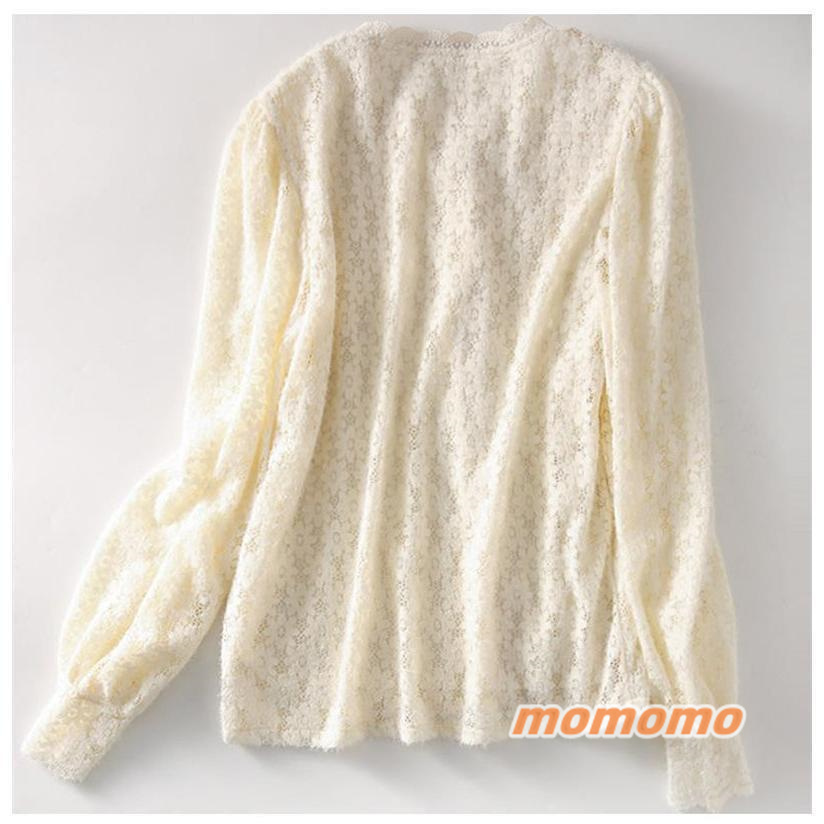 シャツ レディース カジュアルシャツ 長袖 裏起毛 レース イベント ゆったり ブラウス トップス おしゃれ 披露宴 可愛い カジュアル 無地 