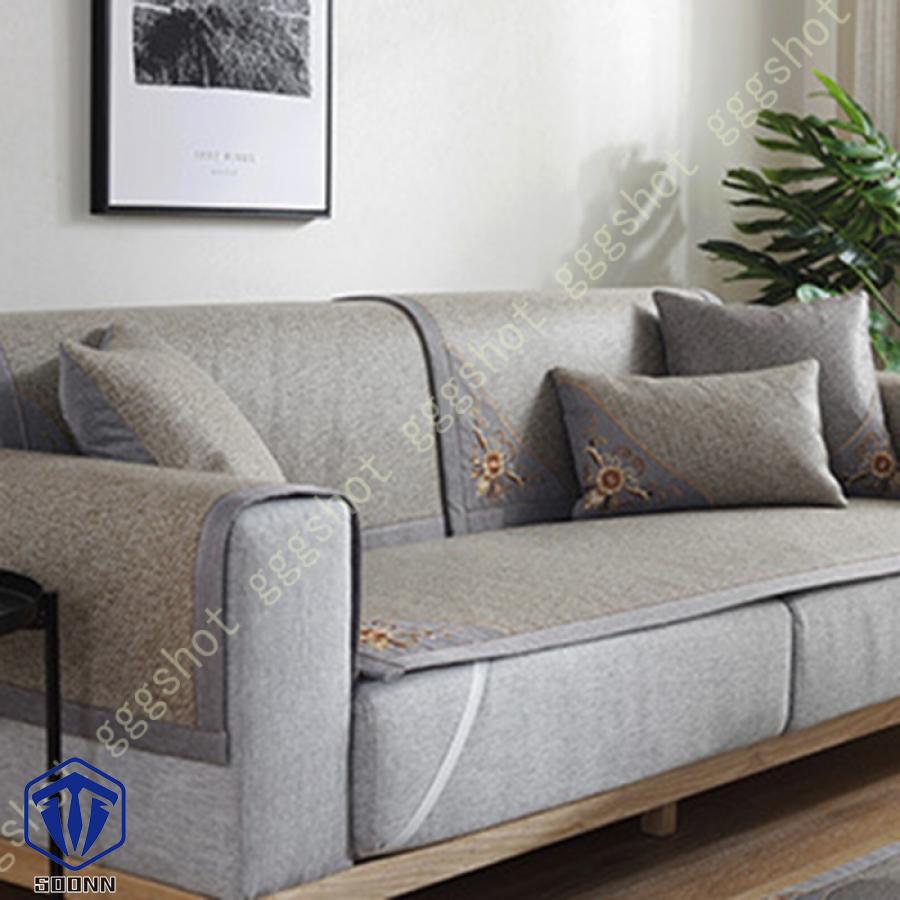 ソファカバー 3人掛け 夏 冷感 籐マット 北欧風 マルチカバー 冷感 カウチカバー 籐竹 涼しい 涼感 マルチクロス 滑り止め おしゃれ インテリア 