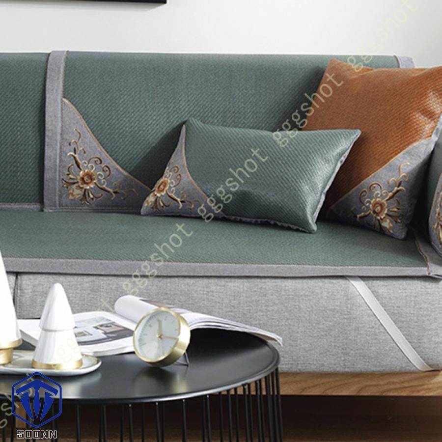 ソファカバー 3人掛け 夏 冷感 籐マット 北欧風 マルチカバー 冷感 カウチカバー 籐竹 涼しい 涼感 マルチクロス 滑り止め おしゃれ インテリア 