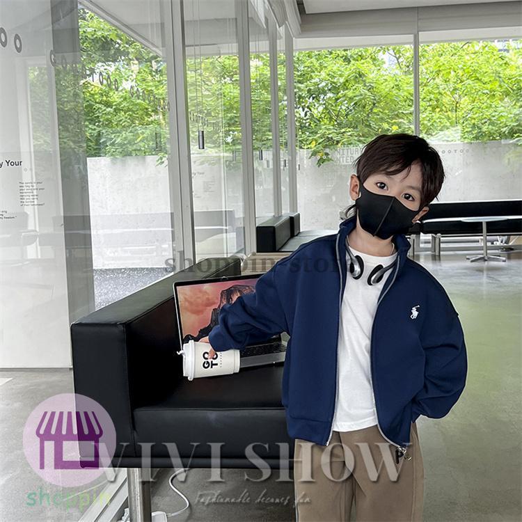 キッズ アウター 長袖 トップス シンプル カジュアル 動きやすい あわせやすい ゆったり ブルゾン風 おしゃれ 着やすい 