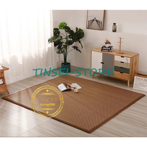 タイルカーペット ラグ 120×200 厚型 ダイニング リビングマット おしゃれ 涼感 畳 安い 涼しい 洗える 無地 多色 お手軽 快適 昼寝 