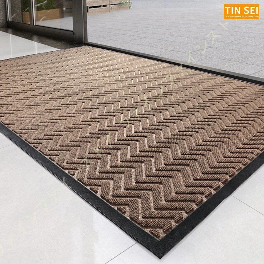 玄関マット 屋外 おしゃれ 大判 マット 屋内 オフィス用品 店舗用品 事務所 雨 泥落としマット 雪 ドアマット 大きい 滑り止め ゴム エントランス 家庭用 
