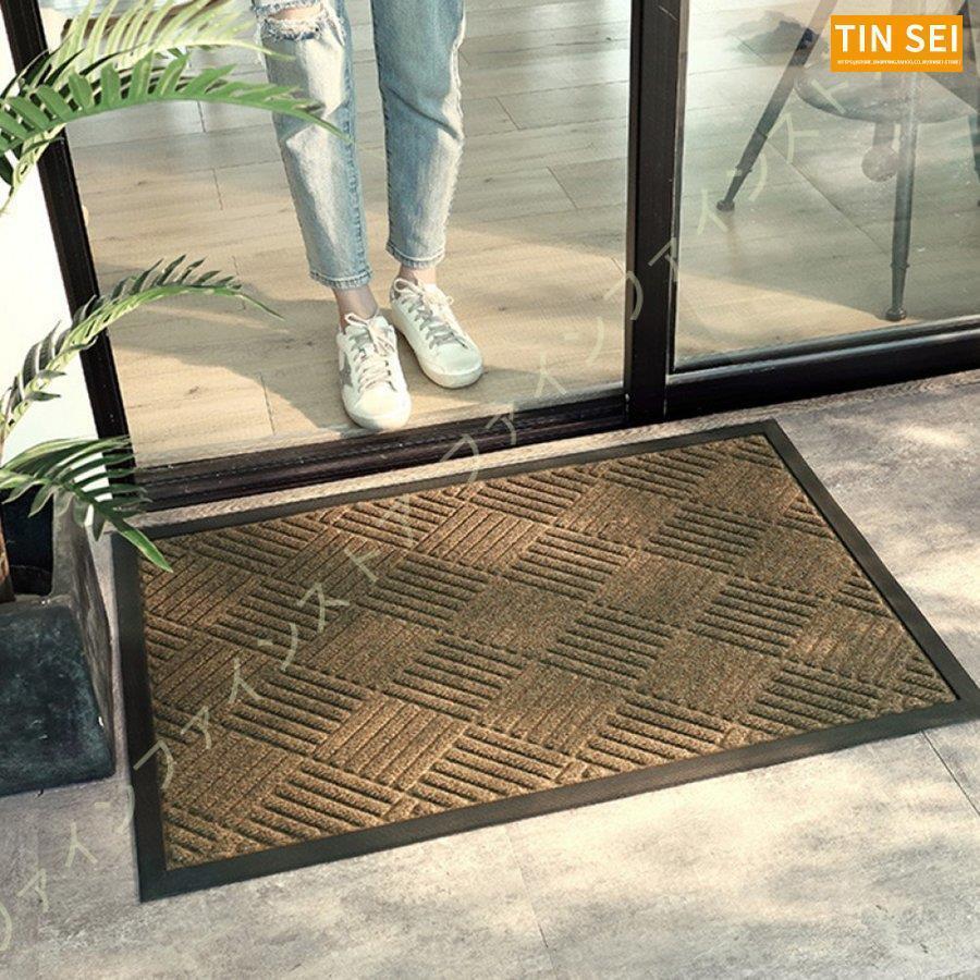 玄関マット 屋外 おしゃれ 大判 マット 屋内 オフィス用品 店舗用品 事務所 雨 泥落としマット 雪 ドアマット 大きい 滑り止め ゴム エントランス 家庭用 