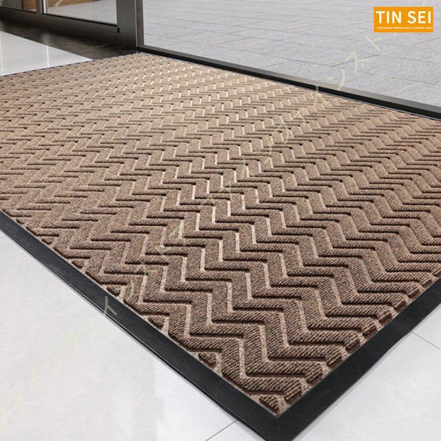 玄関マット 屋外 おしゃれ 大判 マット 屋内 オフィス用品 店舗用品 事務所 雨 泥落としマット 雪 ドアマット 大きい 滑り止め ゴム エントランス 家庭用 