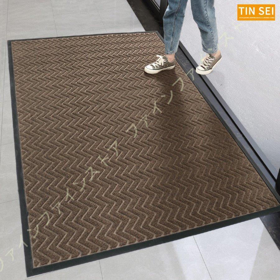 玄関マット 屋外 おしゃれ 大判 マット 屋内 オフィス用品 店舗用品 事務所 雨 泥落としマット 雪 ドアマット 大きい 滑り止め ゴム エントランス 家庭用 
