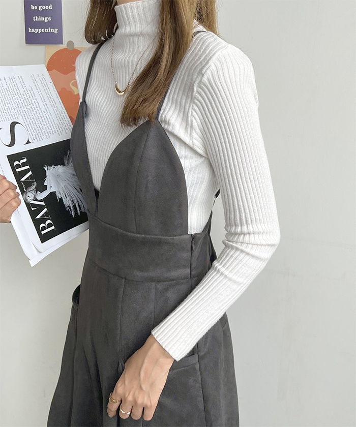 サロペット レディース 秋 冬 カジュアル シンプル 上品 大人可愛い スエードビスチェサロペット きれいめ ガー韓国ファッション 