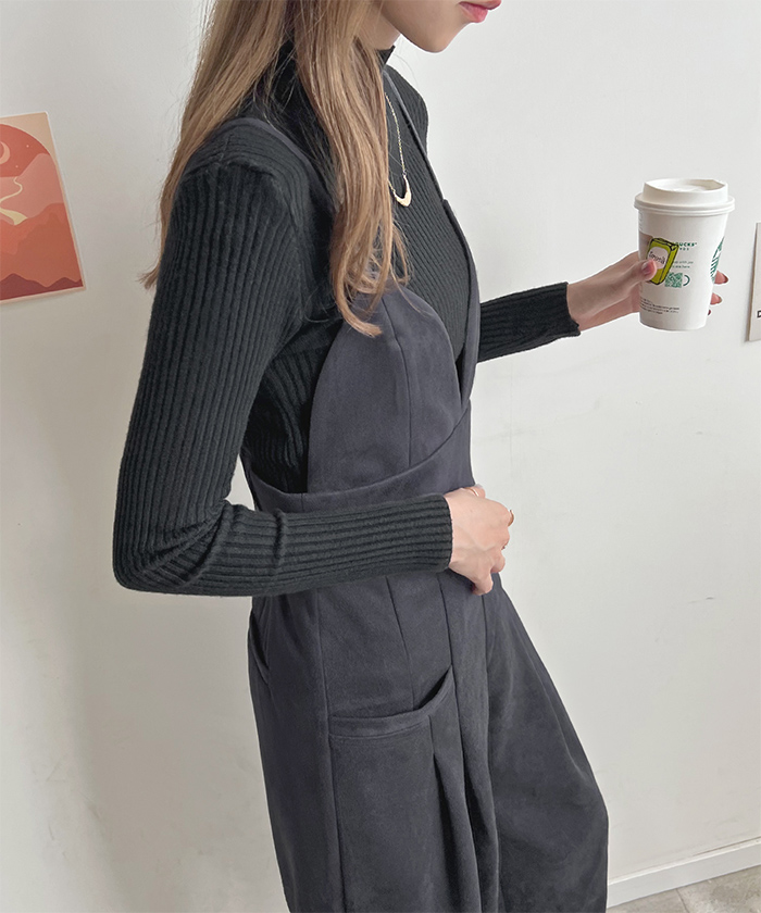 サロペット レディース 秋 冬 カジュアル シンプル 上品 大人可愛い スエードビスチェサロペット きれいめ ガー韓国ファッション 