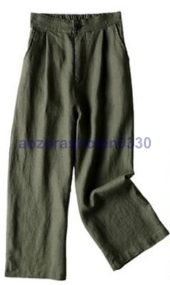 ガウチョパンツ ワイドパンツ 九分丈 カジュアル シンプル 韓国風 ウエストゴム 美脚 レディース ゆったり 体型カバー 9分丈 