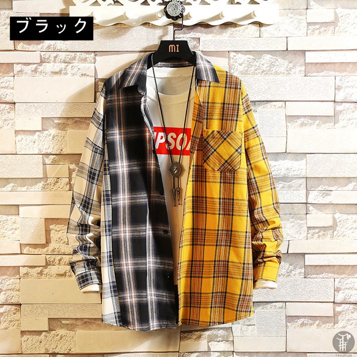 長袖シャツ ストライプシャツ メンズ カジュアルシャツ 長袖 春秋 おしゃれ シャツ お兄系 開襟シャツ 