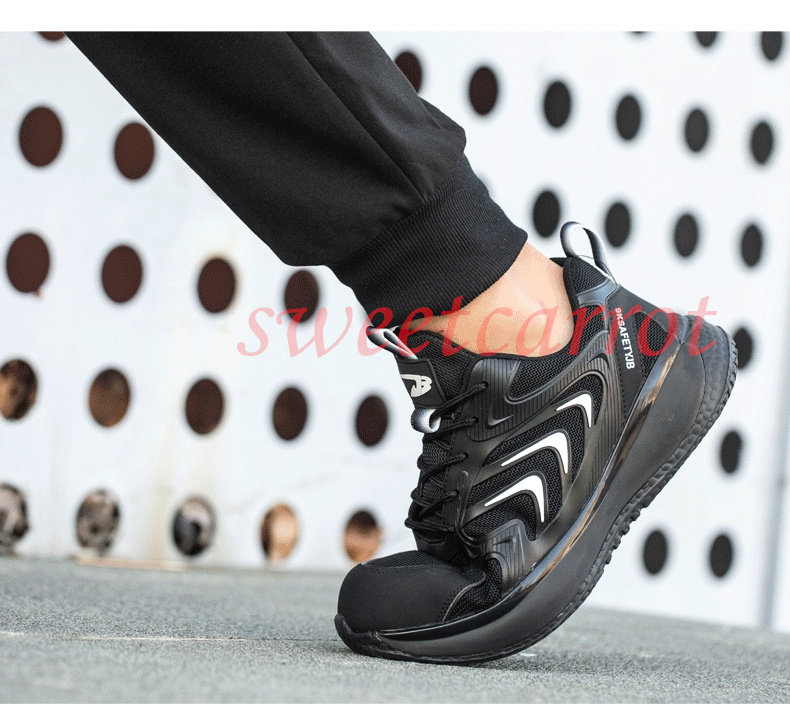 全2色 作業靴 レディース 滑り止め 安全靴 メンズ 通気 スニーカー 四季 安全保護 作業用品 工業用品 おしゃれ 踏み抜き防止 つま先保護 