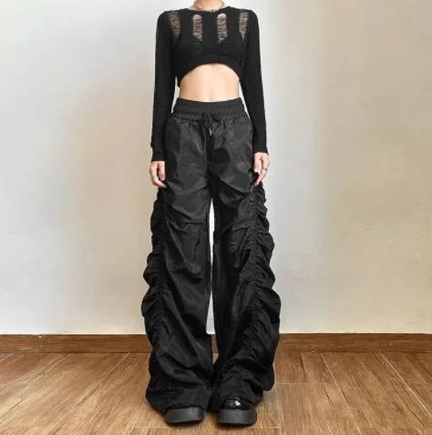 ロング パンツ 韓国 ファッション レディース  