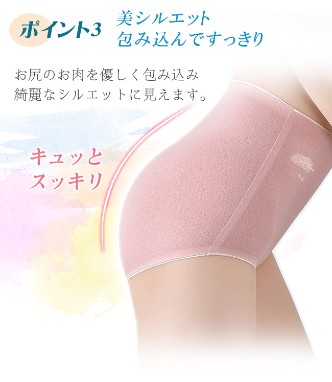 先着10名まで200円OFF ショーツ レディース シームレスショーツ 下着 女性用 パンツ 無地 ランジェプレーンショーツ パンティー 綿 ハイウエスト 