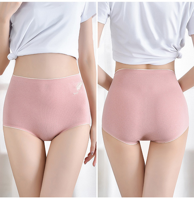 先着10名まで200円OFF ショーツ レディース シームレスショーツ 下着 女性用 パンツ 無地 ランジェプレーンショーツ パンティー 綿 ハイウエスト 