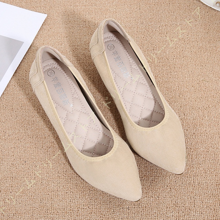 レディース ウェッジソール パンプス ローファー とんがりトゥ ヒール5CM 疲れない モカシン ヒールパンプス 婦人靴 看護師 痛くない ウェッジヒール 