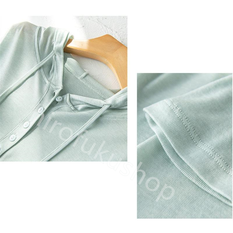 ニット プルオーバー カットソー フード付き レディース ゆったり トップス 体型カバー カジュアル 長袖 柔らかい 着痩せ 無地 