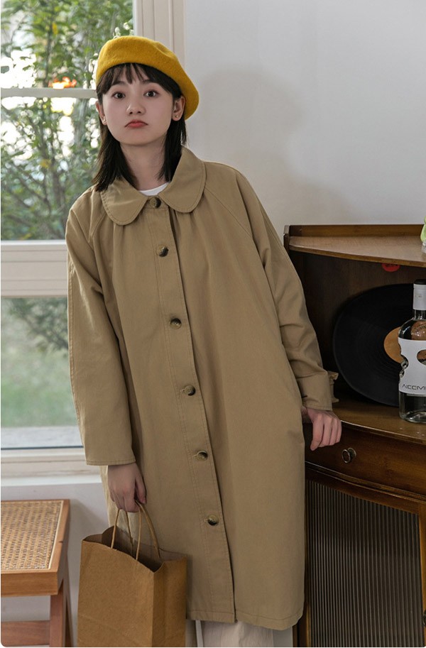 トレンチコート レディース 秋コート 小柄 着やせ かわいい 秋服 秋 トレンチ ベージュ 秋物 コート アウター 春 