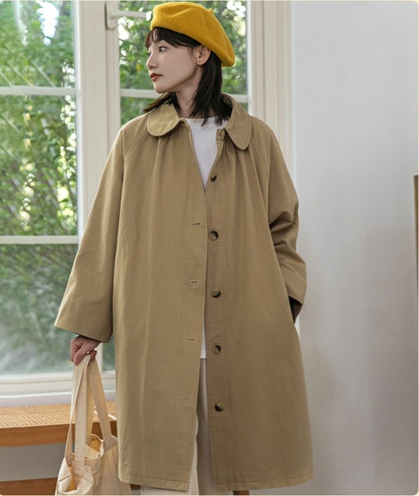 トレンチコート レディース 秋コート 小柄 着やせ かわいい 秋服 秋 トレンチ ベージュ 秋物 コート アウター 春 