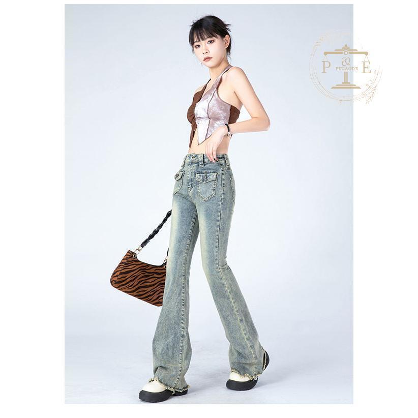 デニムパンツ レディース ジーンズ ジーパン バギーパンツ ガウチョパンツ 美シルエット ファッション ゆったり ワイドパンツ 春夏秋 