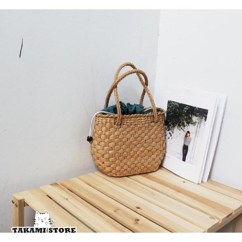 かごバッグ 草編みバッグ レディースバケットバッグ 麦わら トートバッグ かばん手提げバッグ 小物入れ ピクニック おしゃれ 旅行バッグ 