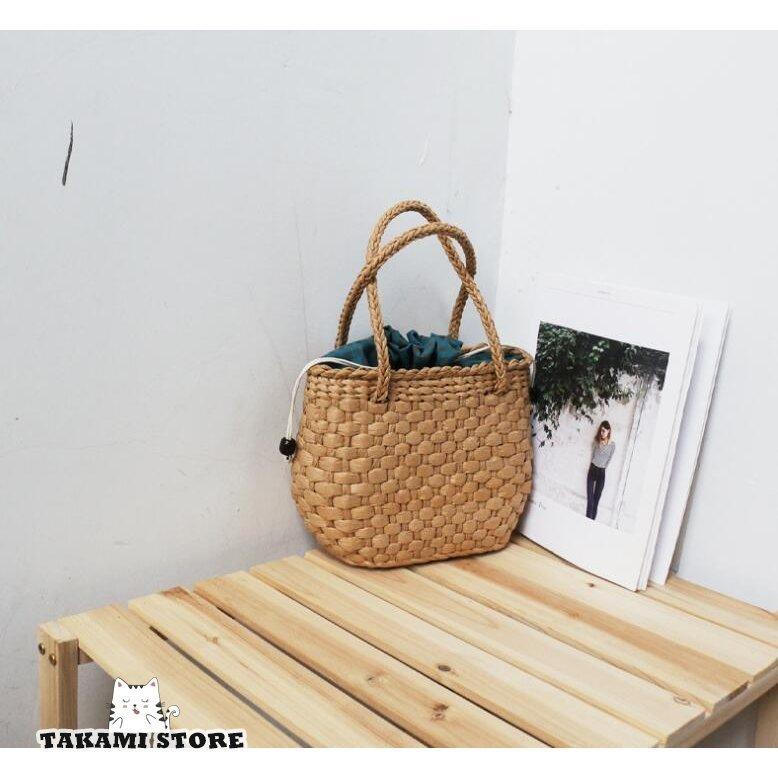 かごバッグ 草編みバッグ レディースバケットバッグ 麦わら トートバッグ かばん手提げバッグ 小物入れ ピクニック おしゃれ 旅行バッグ 